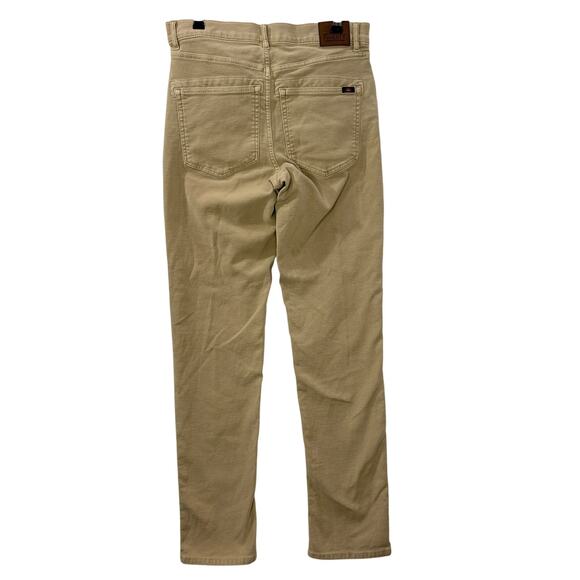 Faherty Mens Size 31 Jeans Stretch Terry 5 Pocket Pant Khaki Tan Slim Straight - Picture 2 of 16